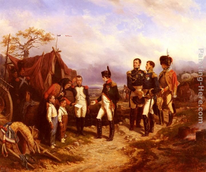 Hippolyte Bellange Napoleon Et Le Petit Messager